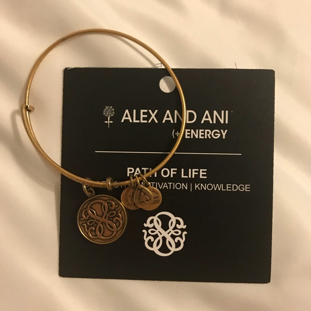 Alex and Ani Antique Gold Path of Life Bracelet